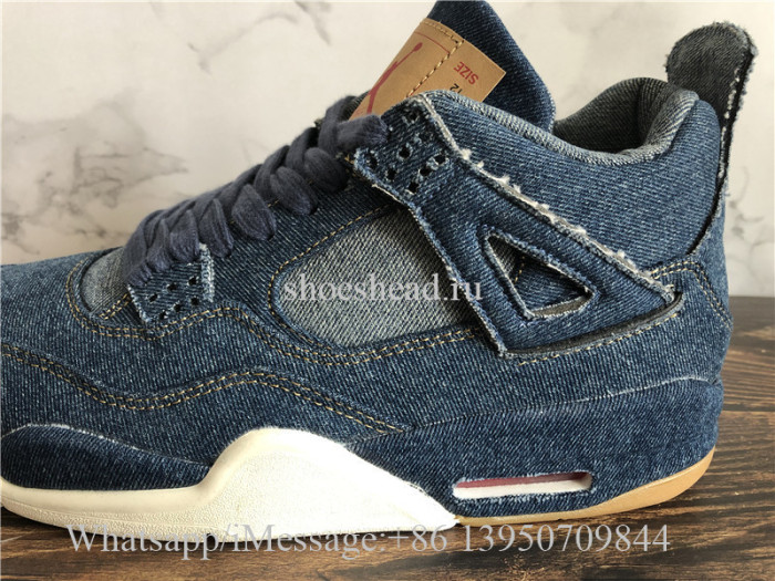Levis x Air Jordan 4 Denim Blue