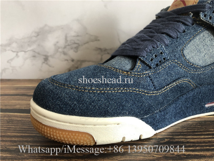 Levis x Air Jordan 4 Denim Blue