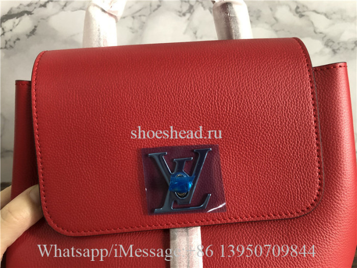 Original Louis Vuitton Lockme Backpack Rubis M41814