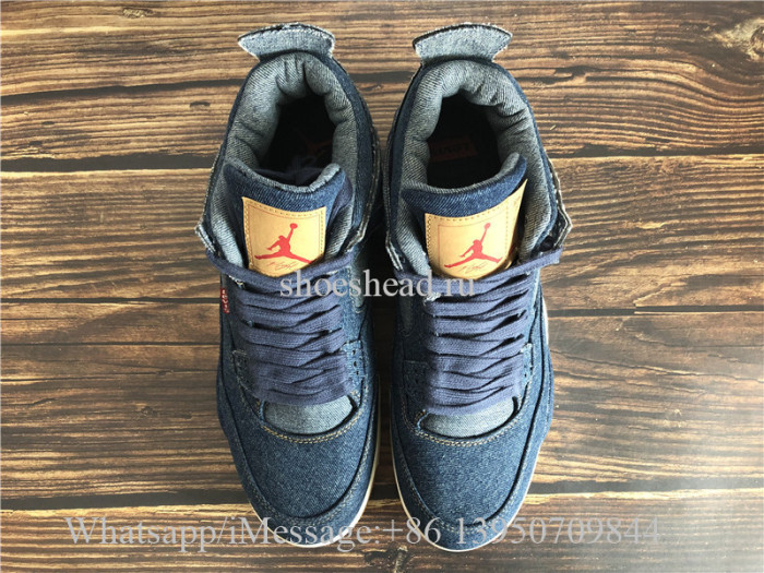 Levis x Air Jordan 4 Denim Blue