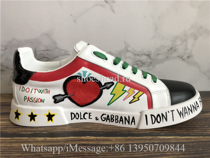 Dolce & Gabbana Low Top Sneaker Heart