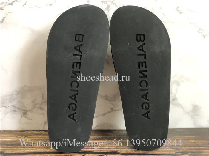 Balenciaga Black Slide With Balenciaga Logo
