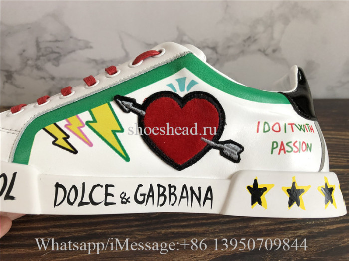 Dolce & Gabbana Low Top Sneaker Heart