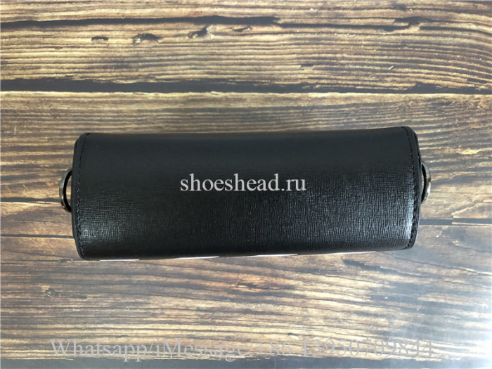 Off-White Black Diagonal Binder Clip Shoulder Bag