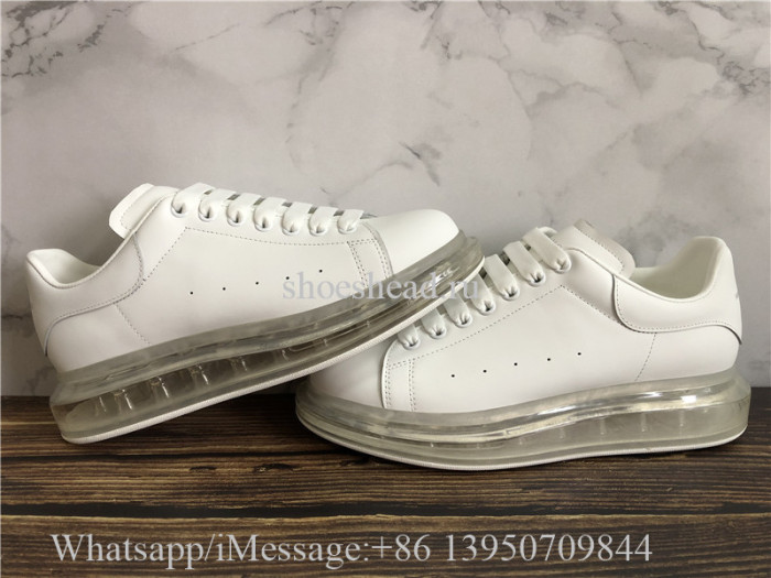 Super Quality Alexander McQueen Oversized Clear Sole Sneaker White