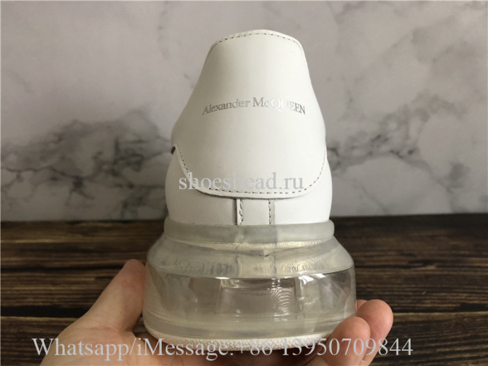 Super Quality Alexander McQueen Oversized Clear Sole Sneaker White