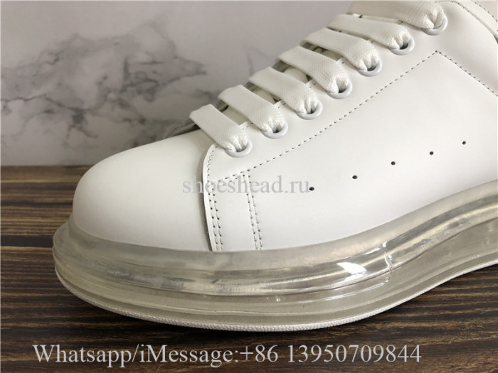 Super Quality Alexander McQueen Oversized Clear Sole Sneaker White