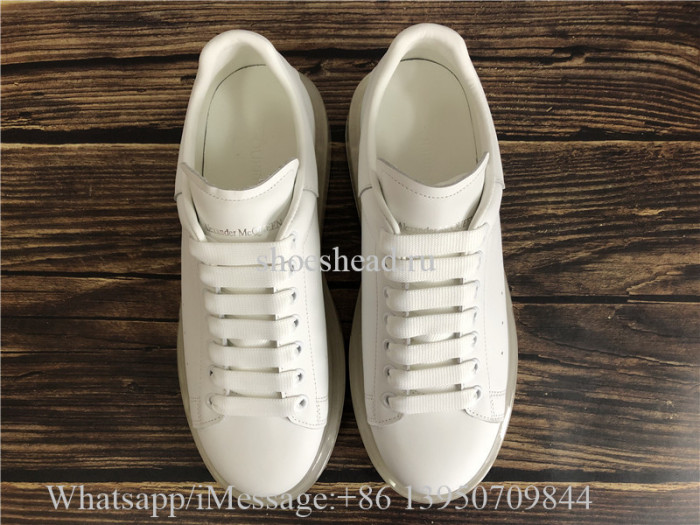 Super Quality Alexander McQueen Oversized Clear Sole Sneaker White