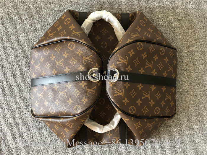 Original Louis Vuitton Monogram Macassar Keepall Bandouliere 45