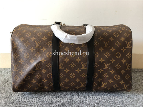 Original Louis Vuitton Monogram Macassar Keepall Bandouliere 45
