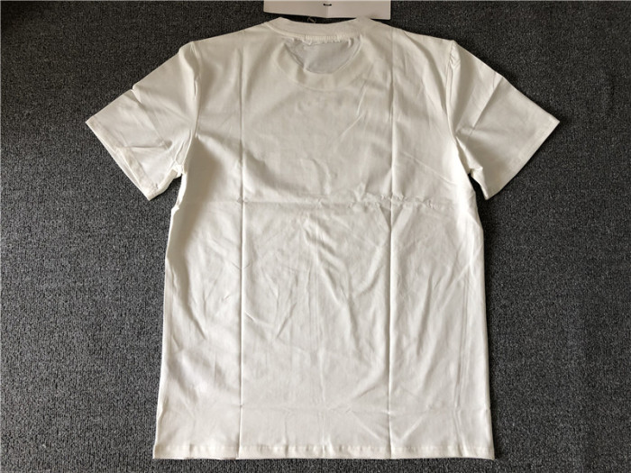 Gucci Logo Printed Cotton T Shirt White
