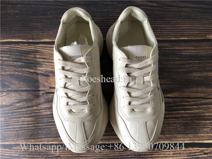 Super Quality Gucci Rhyton Vintage Gucci Logo Leather Sneaker