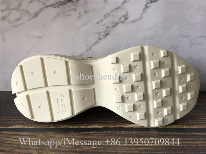 Super Quality Gucci Rhyton Vintage Gucci Logo Leather Sneaker