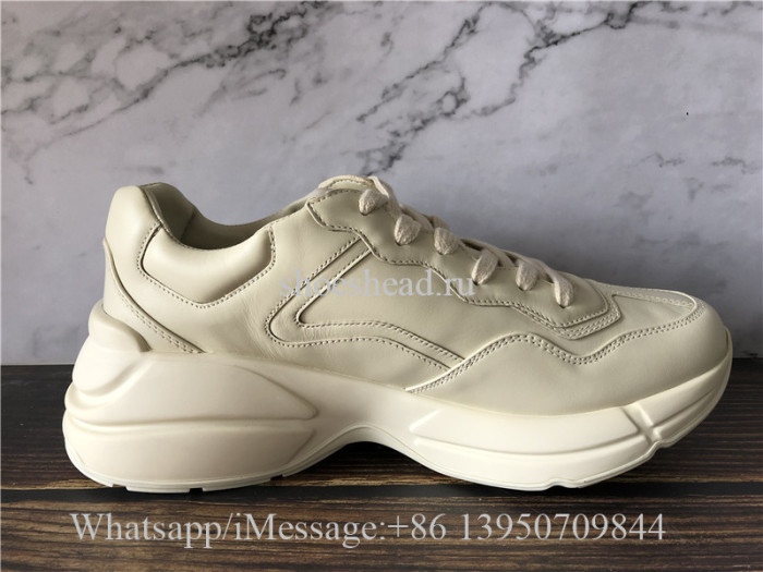 Super Quality Gucci Rhyton Vintage Gucci Logo Leather Sneaker