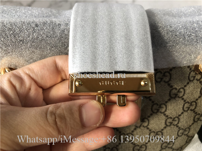 Original Gucci Padlock Medium GG Supreme Shoulder Bag