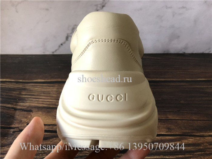 Super Quality Gucci Rhyton Vintage Gucci Logo Leather Sneaker