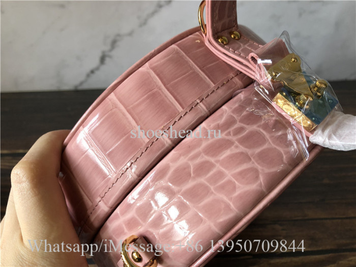 Original Louis Vuitton Petite Boite Chapeau Crocodile Bag M43514