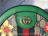 Original Gucci GG Supreme Flora Online Exclusive Ophidia Mini Round Shoulder Bag