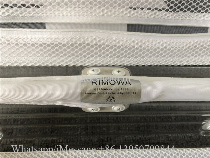 Luggage Rimowa x Off-white Transparent 21 inch Rolling Luggage Carry on Suitcase White