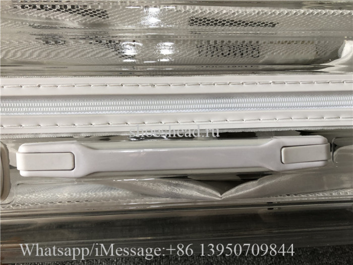Luggage Rimowa x Off-white Transparent 21 inch Rolling Luggage Carry on Suitcase White