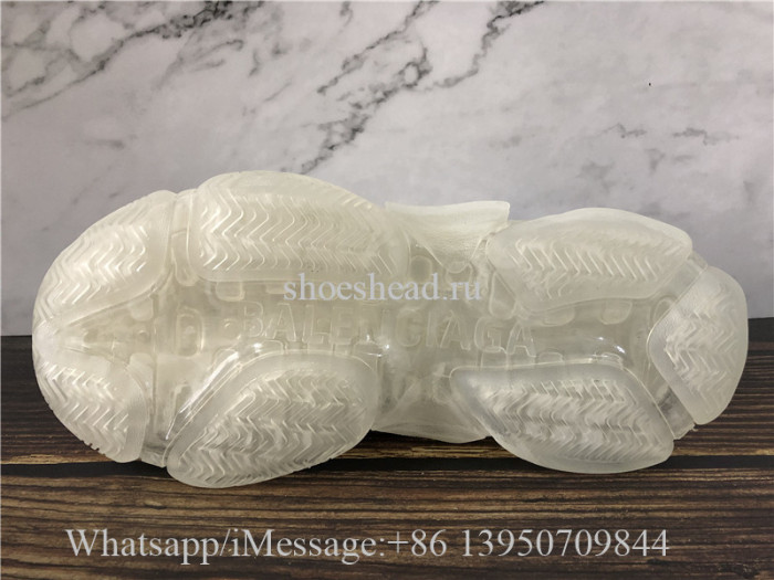 Balenciaga Triple S Clear Sole Trainer Cream White