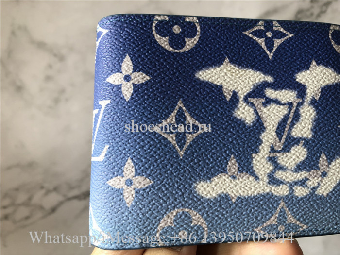 Original Louis Vuitton Blue Wallet M48455