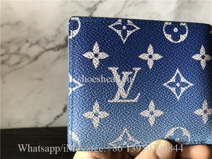 Original Louis Vuitton Blue Wallet M48455