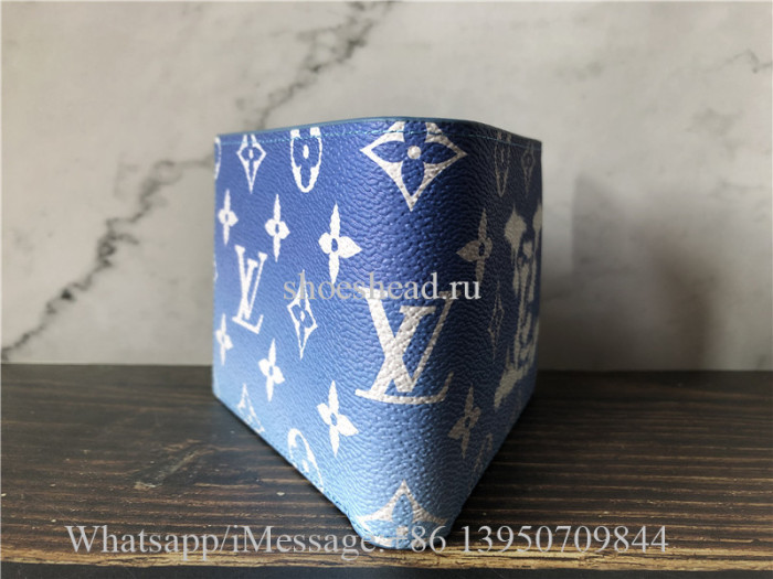 Original Louis Vuitton Blue Wallet M48455