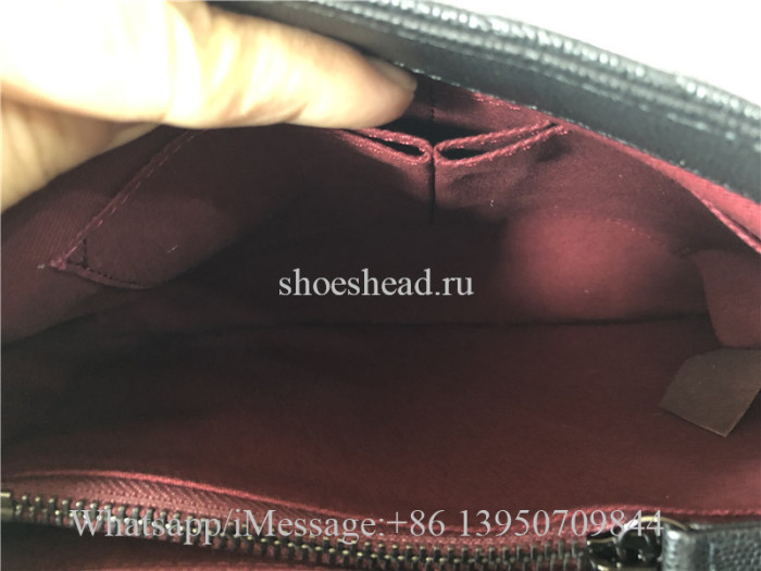 Original Chanel Coco Handle Quilted Chevron Caviar So Black Bag