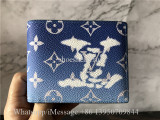 Original Louis Vuitton Blue Wallet M48455