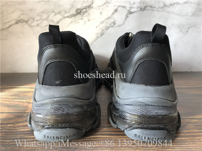 Balenciaga Triple S Clear Sole Trainer Black