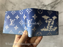 Original Louis Vuitton Blue Wallet M48455