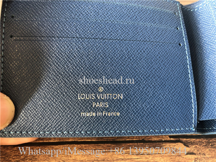 Original Louis Vuitton Blue Wallet M48455