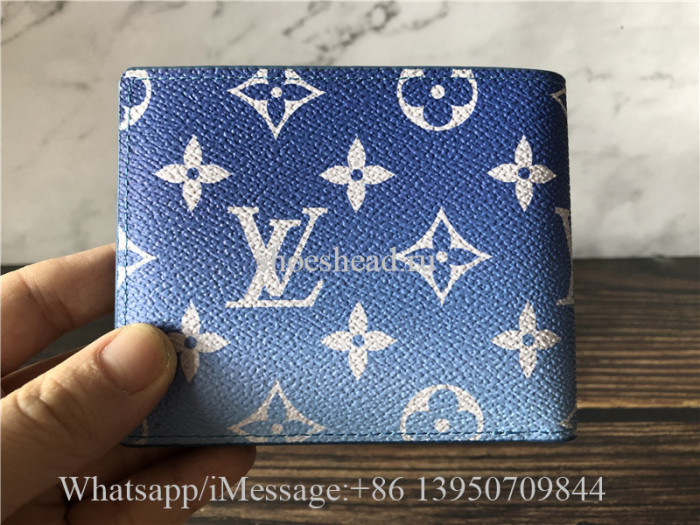 Original Louis Vuitton Blue Wallet M48455