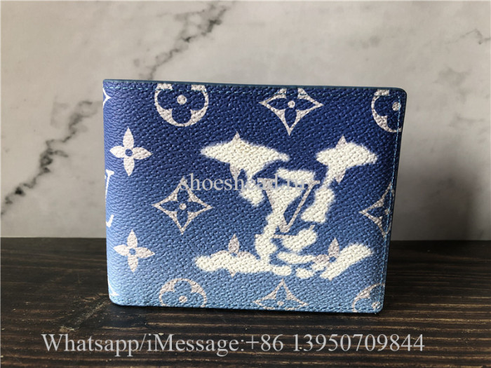 Original Louis Vuitton Blue Wallet M48455
