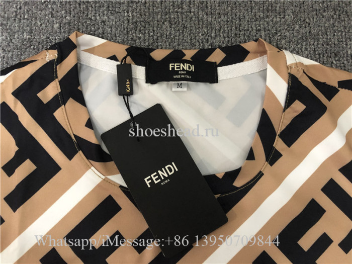 Fendi Brown Tshirt