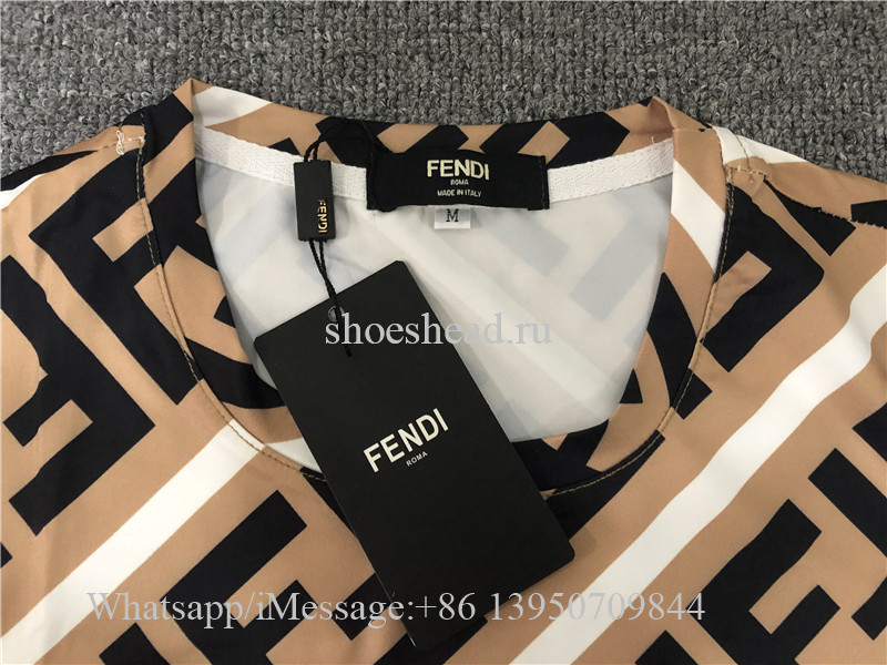 Fendi Brown Tshirt
