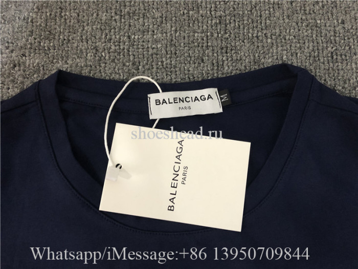 Balenciaga Navy Blue Shirt