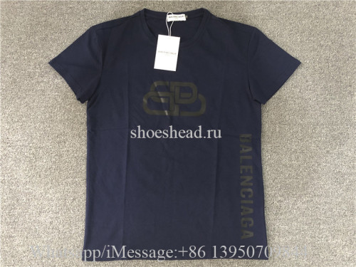 Balenciaga Navy Blue Shirt