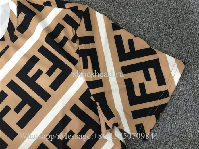 Fendi Brown Tshirt