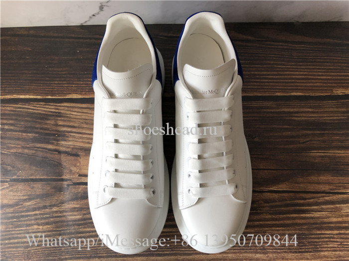 Super Quality Alexander McQueen Sneaker White Blue Suede