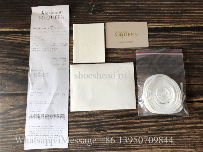 Super Quality Alexander McQueen Sneaker White Blue Suede