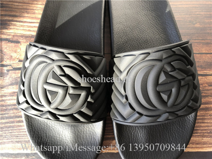 Gucci Matelassé Rubber Slide