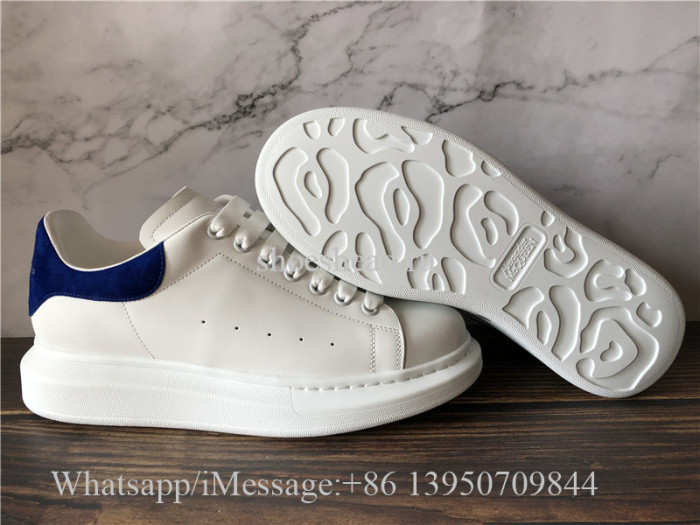 Super Quality Alexander McQueen Sneaker White Blue Suede
