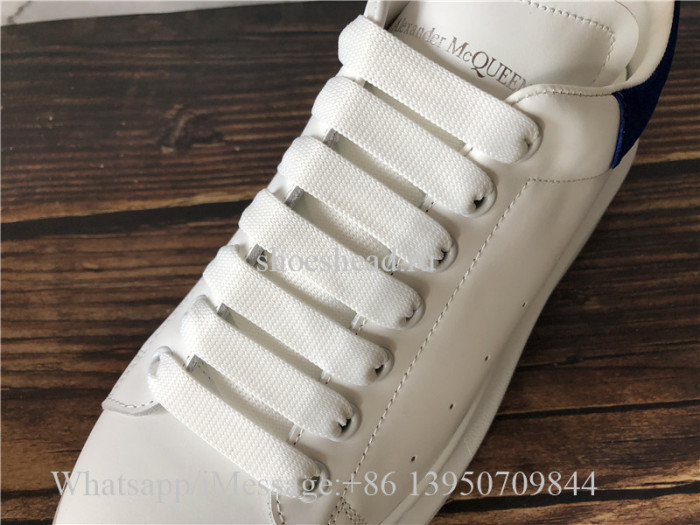 Super Quality Alexander McQueen Sneaker White Blue Suede
