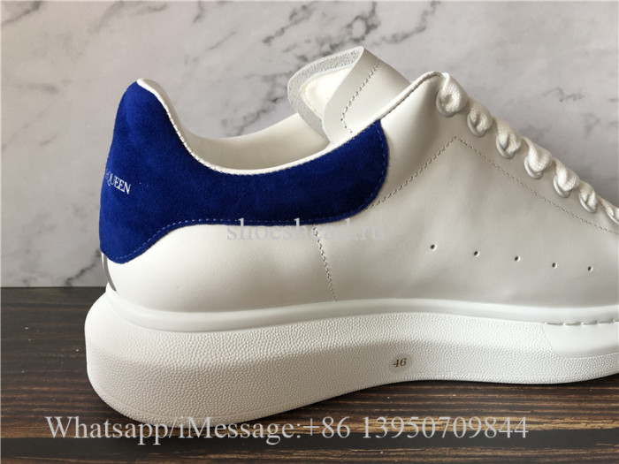 Super Quality Alexander McQueen Sneaker White Blue Suede