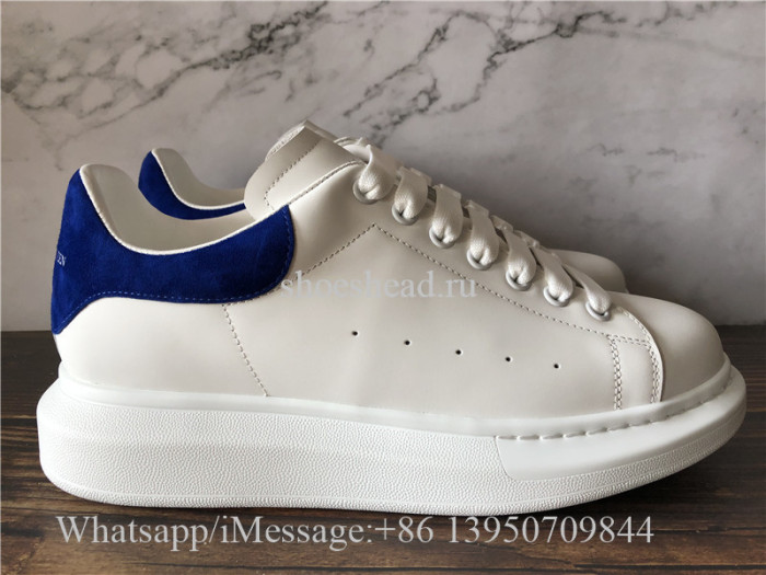 Super Quality Alexander McQueen Sneaker White Blue Suede