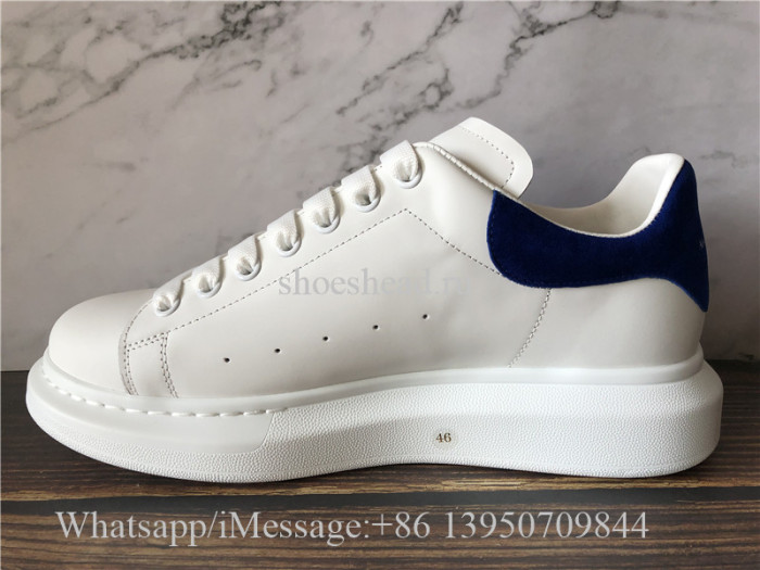 Super Quality Alexander McQueen Sneaker White Blue Suede