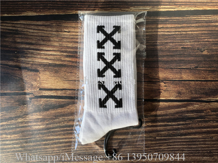 Off White Socks White