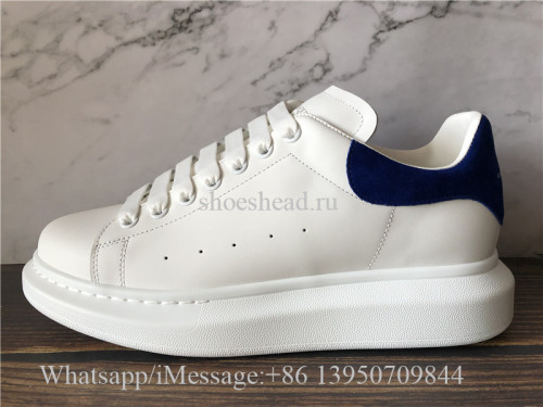 Super Quality Alexander McQueen Sneaker White Blue Suede